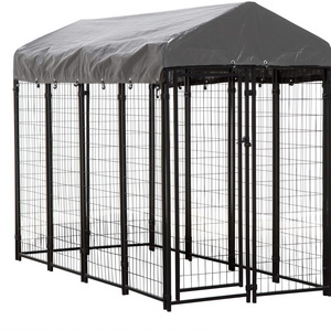 3m*1.8m*2mgalvanized Chain Link Dog Run Kennel/dog playpen House/outdoor Pet Cages With Roof