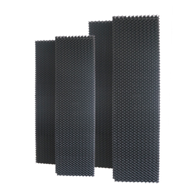 black plastic cooling pad water evaporative pad  for poultry farm greenhouse factory