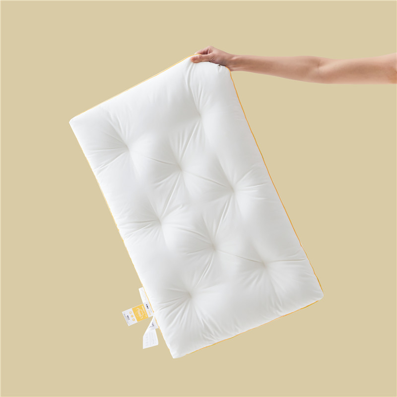 High Quality Cervical Ergonomic Pillow Silk and Microfiber Filling Comfortable Pillow