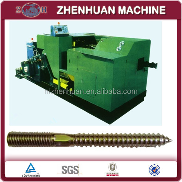 double head threaded screw making machine