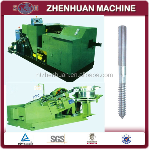 double head threaded screw making machine