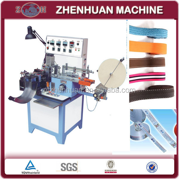 Automatic ribbon  moven label cut and fold machine for fabric label