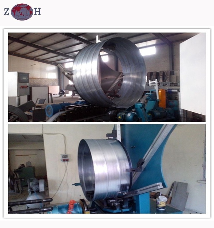 HVAC spiral duct forming machine for ventilation purpose