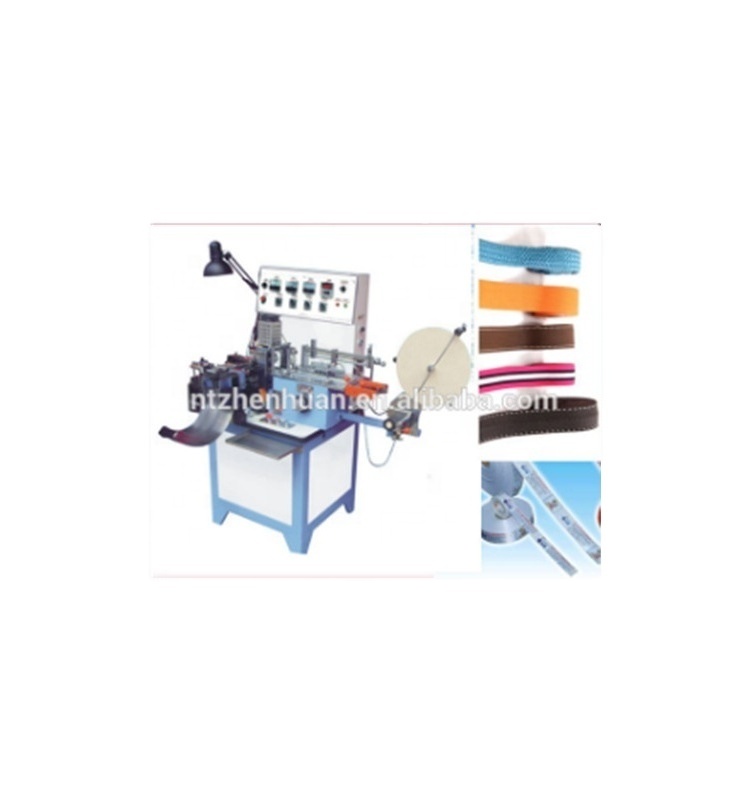 Automatic ribbon  moven label cut and fold machine for fabric label