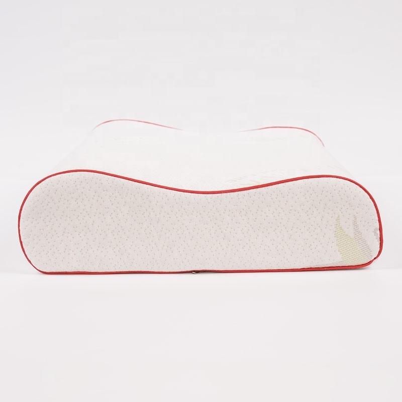 Breathable Ergonomic Contour Wave Shape Neck Support Natural Memory Foam Pillow