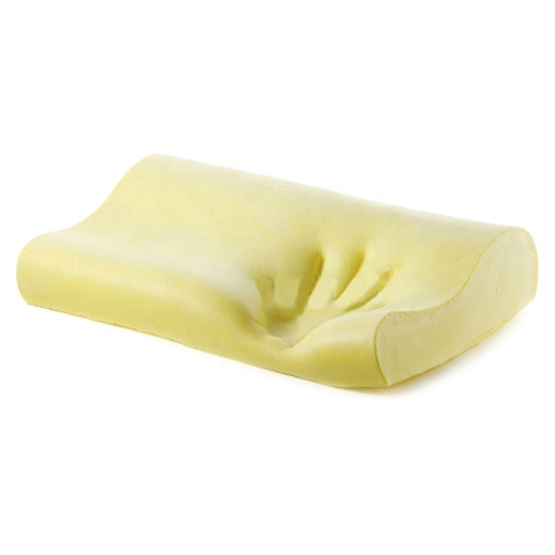 Breathable Ergonomic Contour Wave Shape Neck Support Natural Memory Foam Pillow