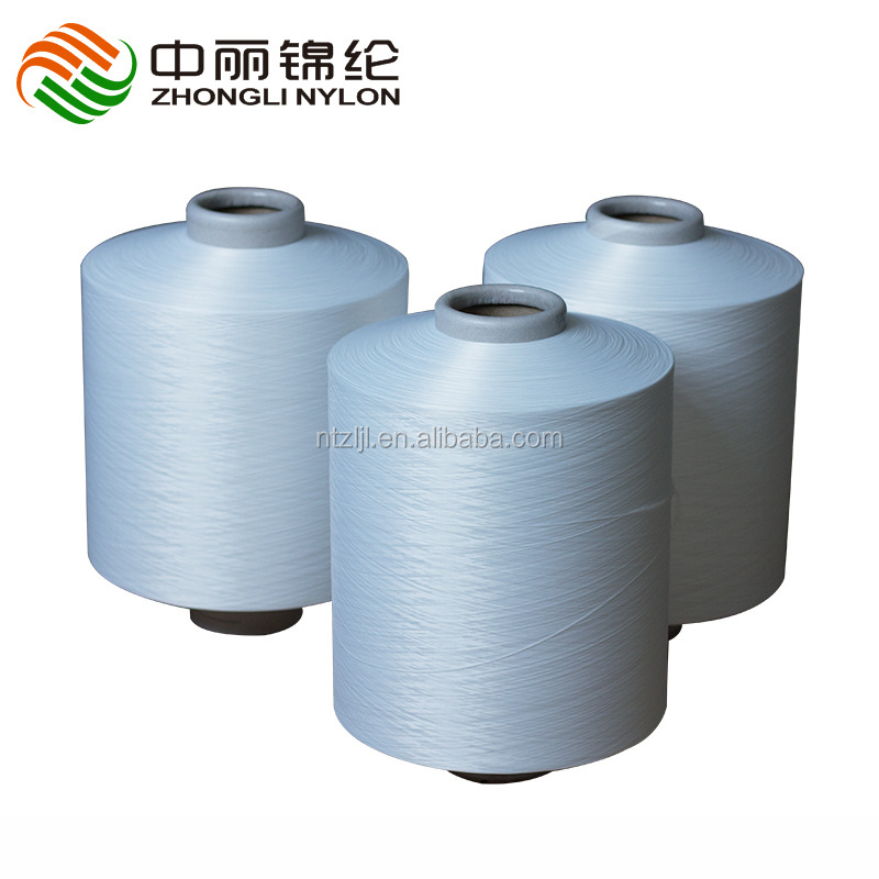 70d/24f/2 100% Nylon 6 Dty Twist Raw White Sd High Stretch Polyamide Yarn for Knitting Socks