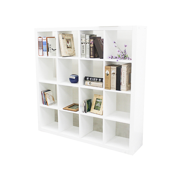 Space saving Wooden 12 cube kids school book cabinet shelf