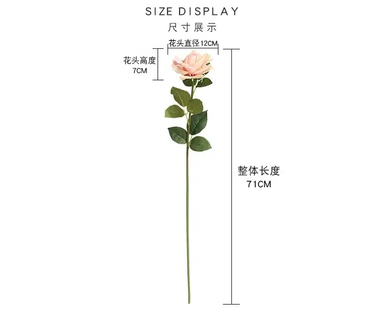 Factory made artificial rose flowers silk roses real touch bridal wedding bouquet for home garden party floral decor