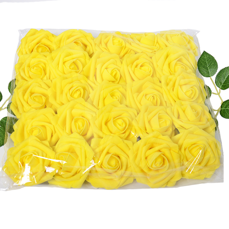 2023 New design 25pcs/bag Artificial Rose Flowers Artificial Foam Roses Handmade DIY Wedding party Decoration