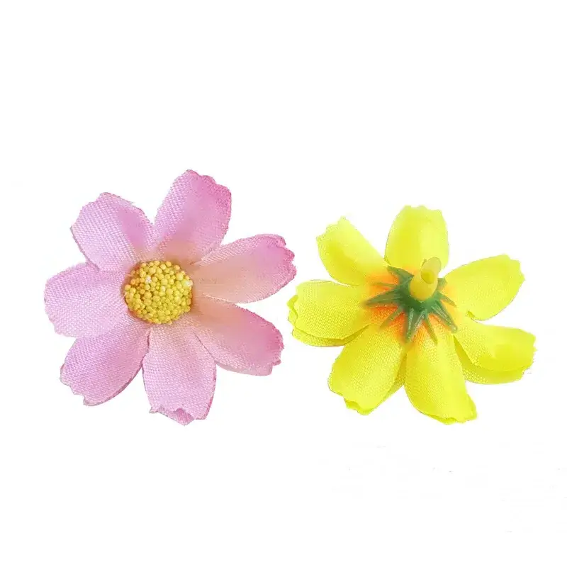 3cm wholesale small silk artificial flowers artificial daisy flower heads decorative silk flowers for wedding decorations