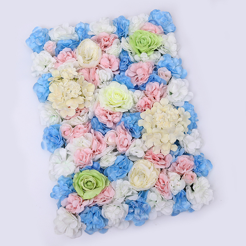 40x60cm INS hot sale Artificial Simulation Flower Wall Panel For Wedding Party Background Floral Decor