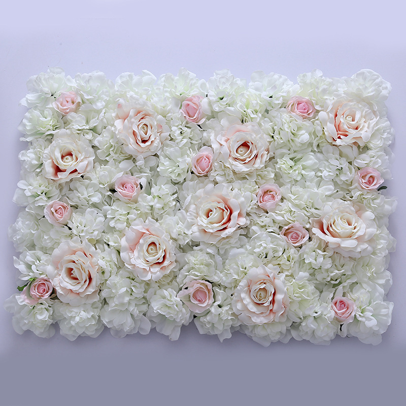 40x60cm INS hot sale Artificial Simulation Flower Wall Panel For Wedding Party Background Floral Decor