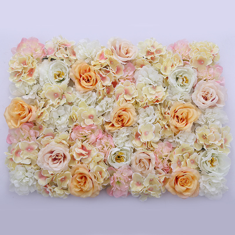 40x60cm INS hot sale Artificial Simulation Flower Wall Panel For Wedding Party Background Floral Decor