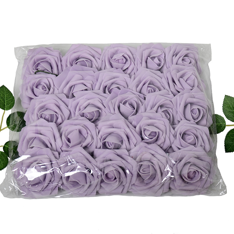 2023 New design 25pcs/bag Artificial Rose Flowers Artificial Foam Roses Handmade DIY Wedding party Decoration