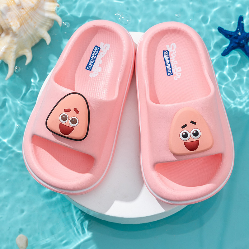 Lovely Cute Cartoon SpongeBob Children's Shoes Anti slip Summer Boys Girls Kids Baby Slipper Sandal