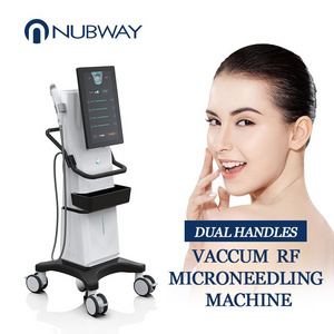 Nubway Dual Handles vivace Fractional rf skin tightening Vacuum Rf Microneedle Machine