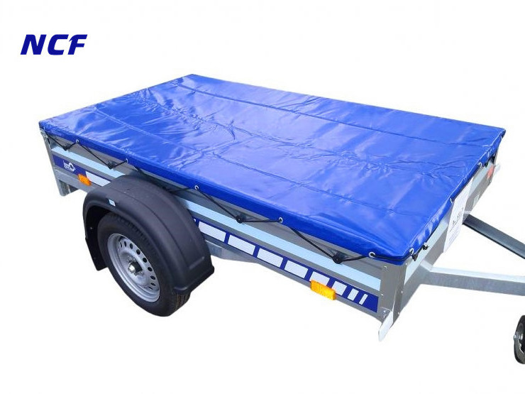 NCF New Arrival 8x5 waterproof Heavy Duty plastic pvc canvas tarpaulin covered Flat Tarp Car Trailer Cover