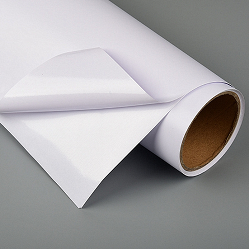 ultra high quality print polymeric repositionable removable self adhesive vinyl with clear glue