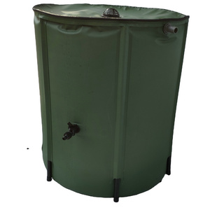 Garden Flexible Collapsible PVC 55 Gallons / 250 Liters Portable Rainwater Liquid Tank Barrel