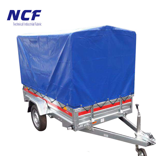 NCF New Arrival 8x5 waterproof Heavy Duty plastic pvc canvas tarpaulin covered Flat Tarp Car Trailer Cover