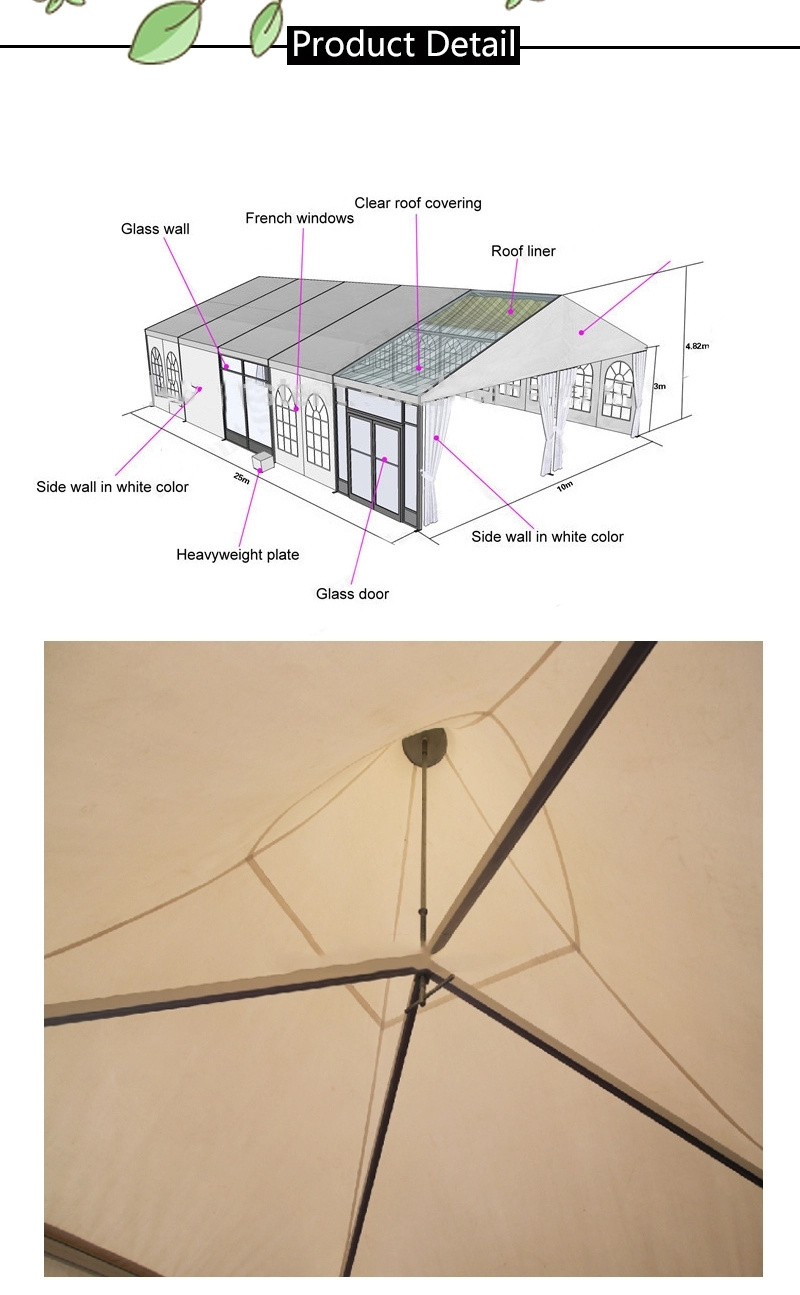 Hot Sale Sound Proof 20x30 Insulated Outdoor Waterproof White Pop Up Party Wedding Tent