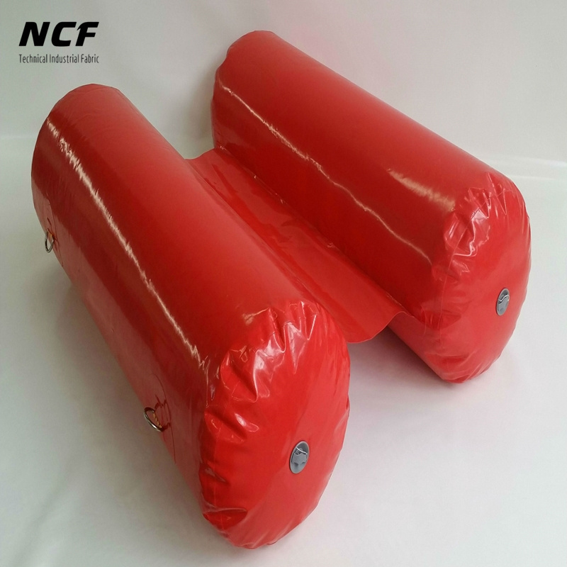 NCF 10m3 fireproof cylindrical balloon PVC material flexible digester membrane biogas storage tank