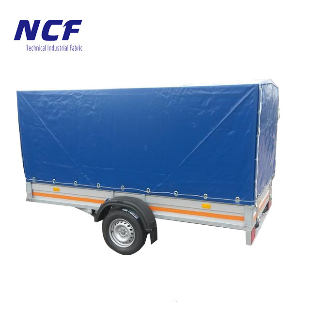 NCF New Arrival 8x5 waterproof Heavy Duty plastic pvc canvas tarpaulin covered Flat Tarp Car Trailer Cover