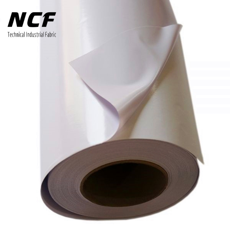 NCF printable white high glossy super tack grey glue self adhesive vinyl