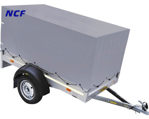 Hot Sale Custom 7X4 8X5 1000d PVC Coated Truck Cargo Utility Trailer Cover, Box Trailer Tarp with 10 pc Rubber Bungee