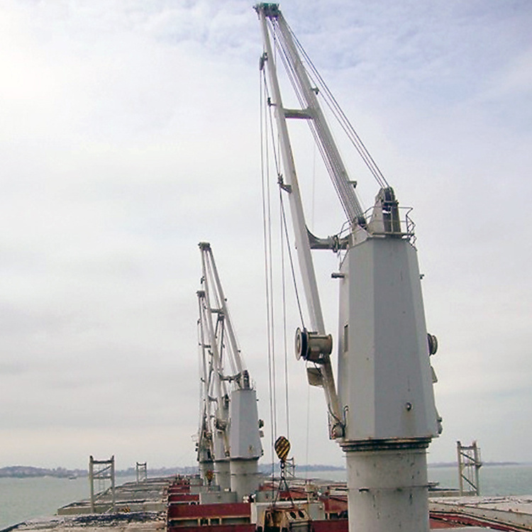 Nucleon Port Used Marine Ship Deck Jib Crane Hydraulic 30 ton 35 ton knuckle boom offshore crane for sale