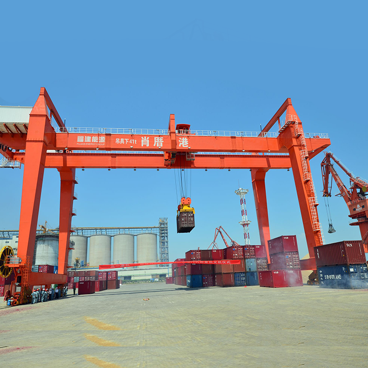 Double Girder RMG 40 Ton Mobile Rail Mounted Container Gantry Crane 45 ton price