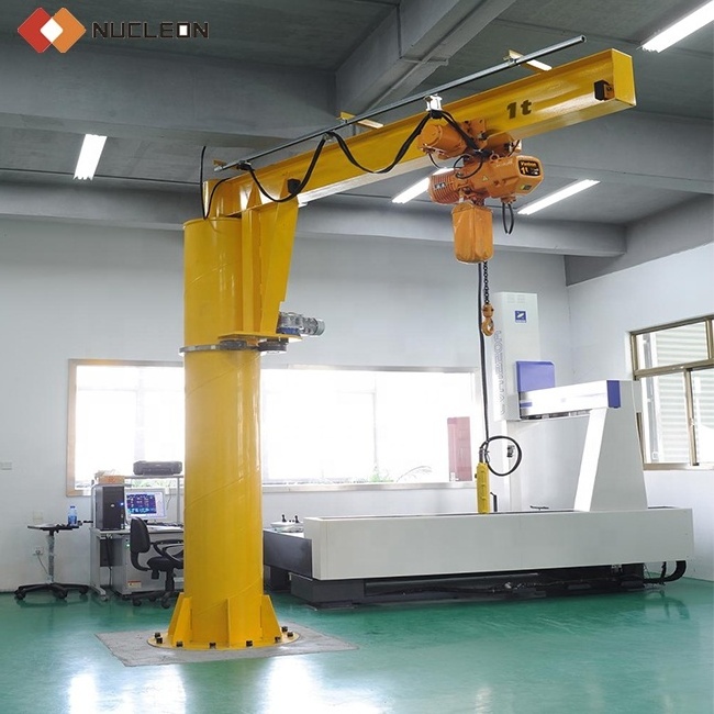 Best Quality BZ Type Column Mounted Pillar Swing portable Jib Crane 5ton 6ton 7ton with electric hoist lifting