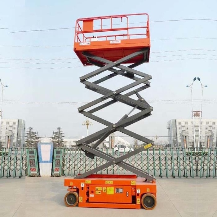 4 m 6 m 8 m 10 m 12 m Self Propelled Hydraulic Trolley Lift 500kg electric scissor lift platform 200kf lifting table price