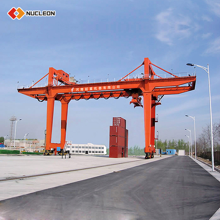 Double Girder RMG 40 Ton Mobile Rail Mounted Container Gantry Crane 45 ton price