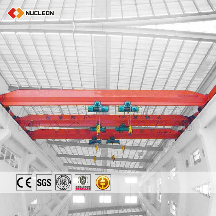 Workstation span 30m 1ton 2 ton overhead crane single girder eot bridge crane specifications