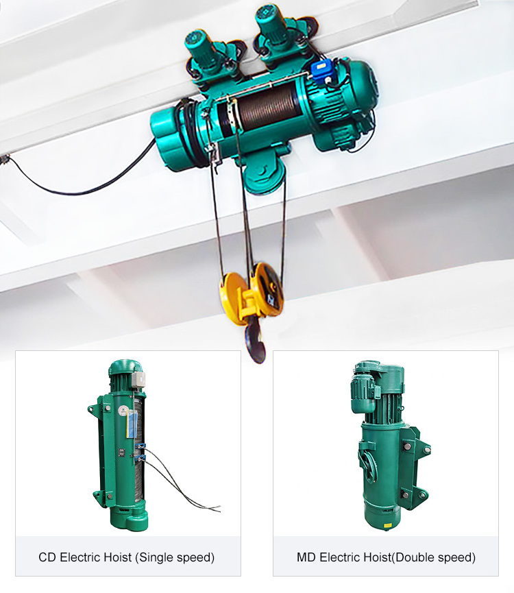 light weight 1 ton 1.5 ton 2 ton 3ton 4 ton wire rope electric construction hoist price