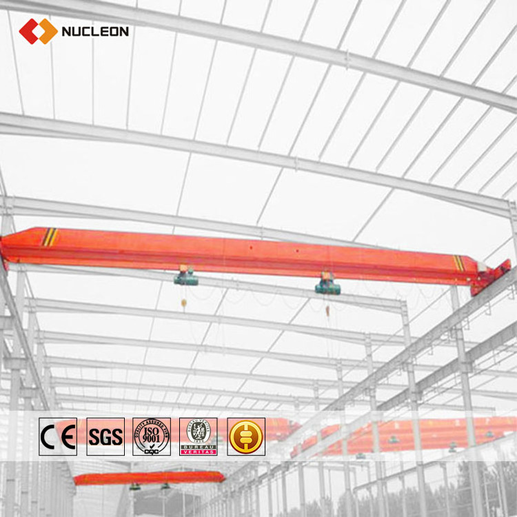 Workstation span 30m 1ton 2 ton overhead crane single girder eot bridge crane specifications