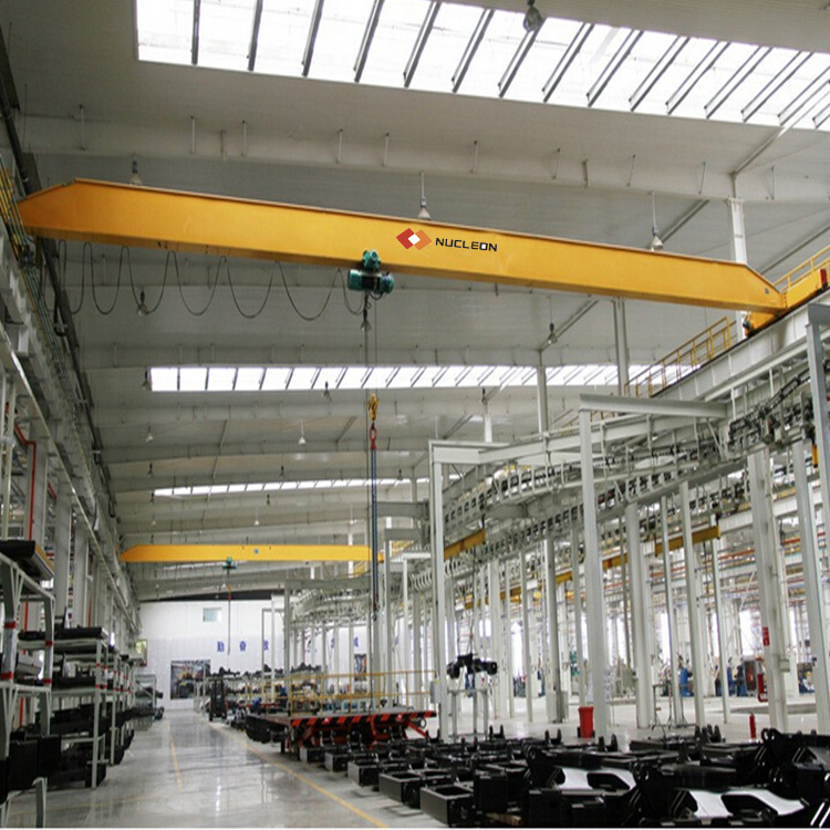 cabin control 5 ton 10 ton electric hoist lifting single beam overhead crane 16 ton eot crane price