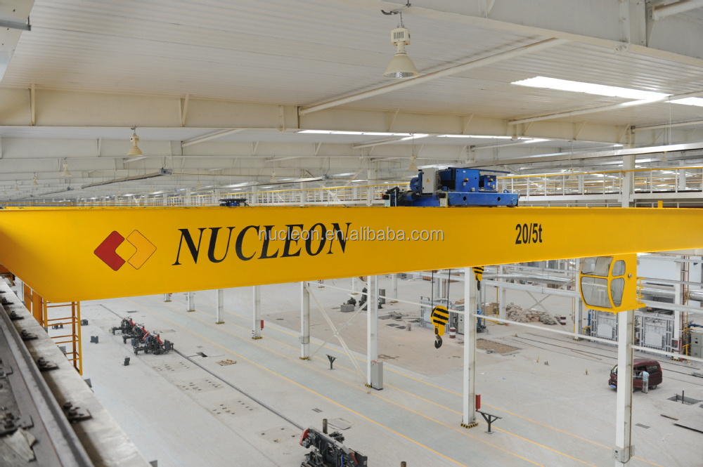 Industrial European Double Girder 20 ton 30 ton Overhead Crane 50 ton Low Clearance Euro Bridge Eot Crane