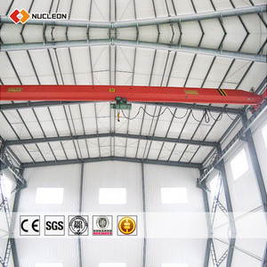 Workstation span 30m 1ton 2 ton overhead crane single girder eot bridge crane specifications