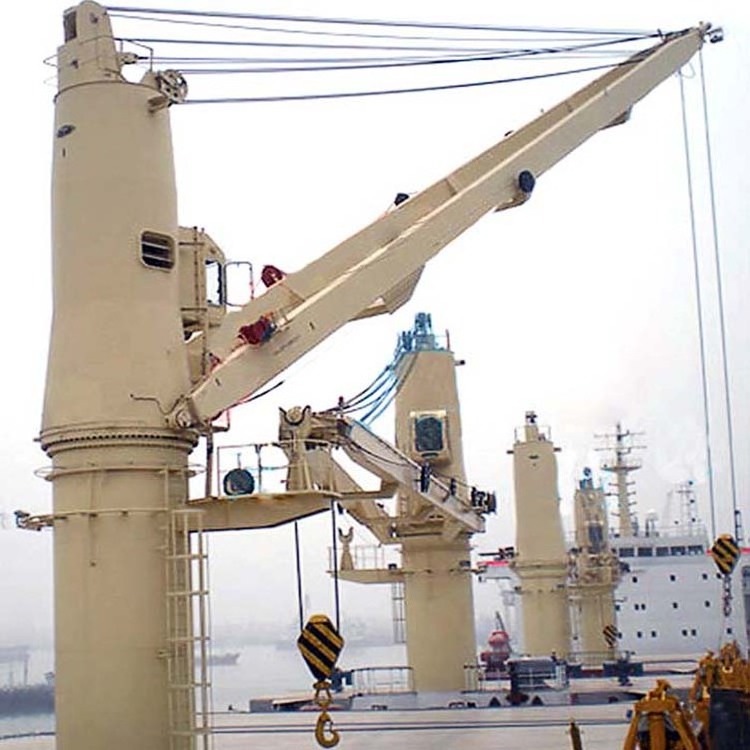 Nucleon Port Used Marine Ship Deck Jib Crane Hydraulic 30 ton 35 ton knuckle boom offshore crane for sale