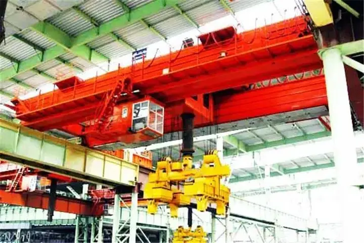 Nucleon brand Tongs Bridge Crane Lifting Capacity 35 ton 50 ton 65 ton for Storage room of storage yard