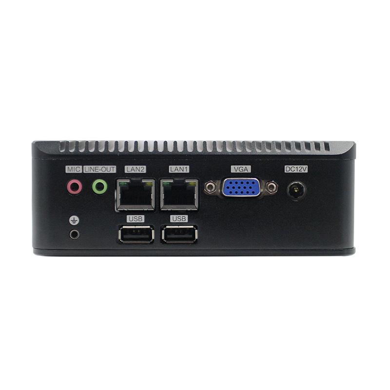 Cheapest Mini Pc Computer J1800/J1900/E3845 Fanless Barebone Mini Pc Support Dual Lan HD VGA 4*COM WIN10 Mini Pc Case