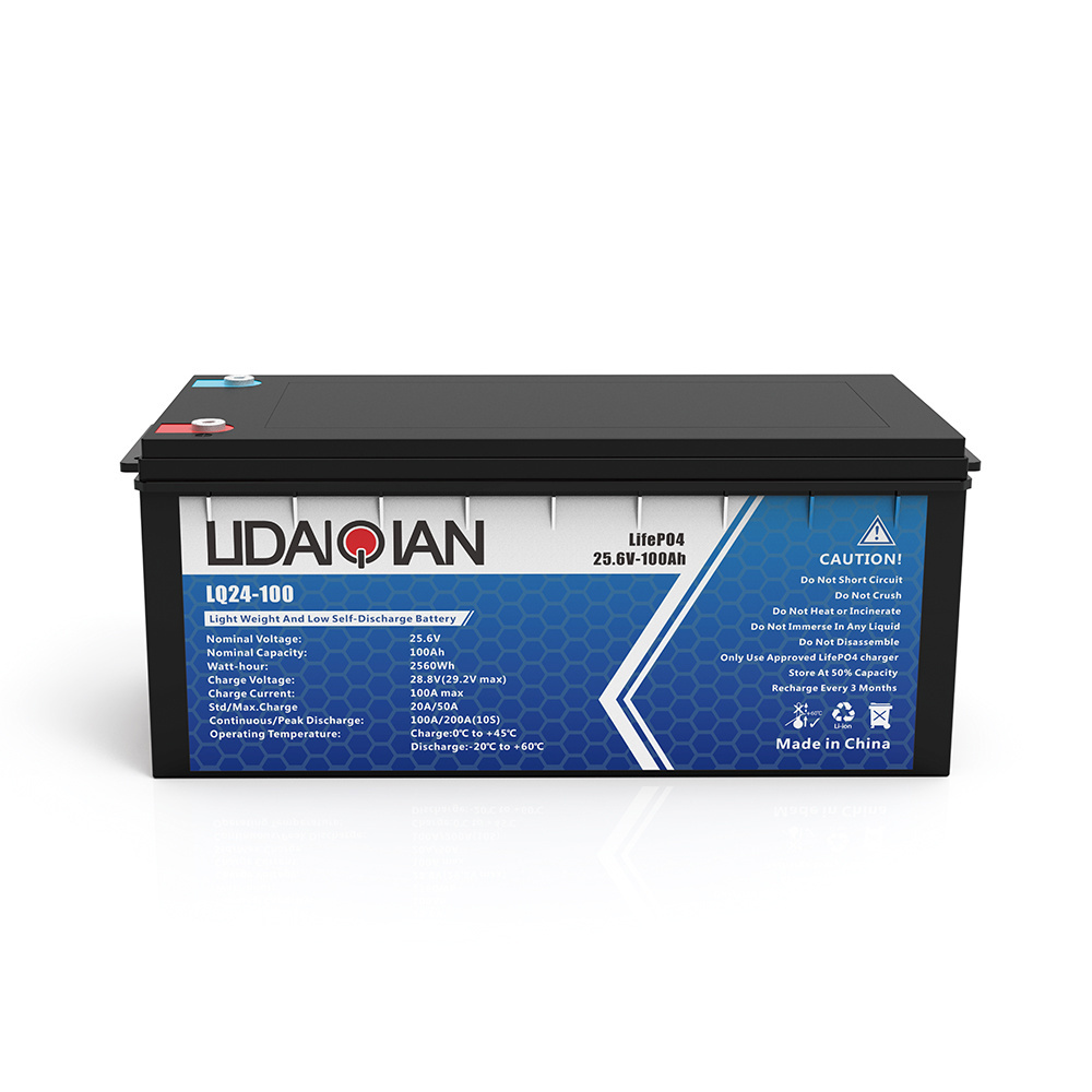 24 Volt Lithium Battery 25.6v 200Ah Lifepo4 Rechargeable Deep Cycle Battery Lithium Iron Phosphate Batteries