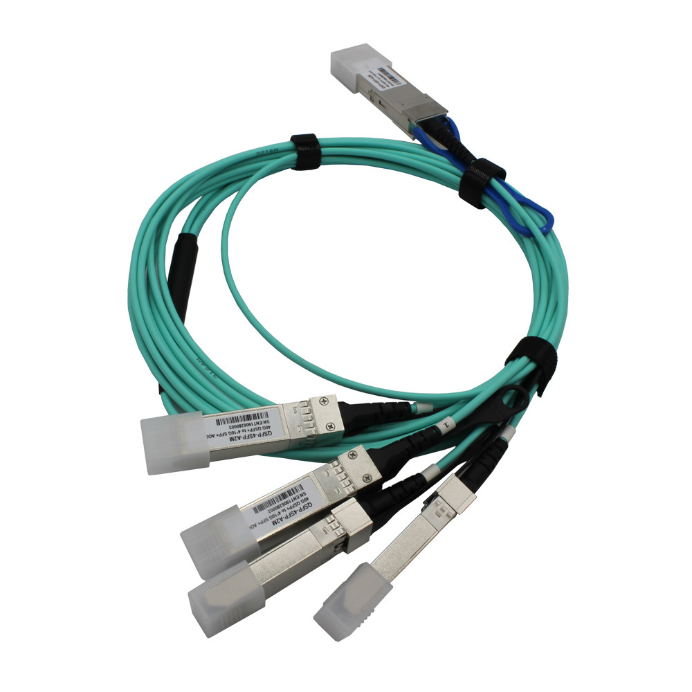 AOC 1M 40G to  4*10G cable QSFP+ Active Optical Cable Compatible with HP/TP-Link/Juniper