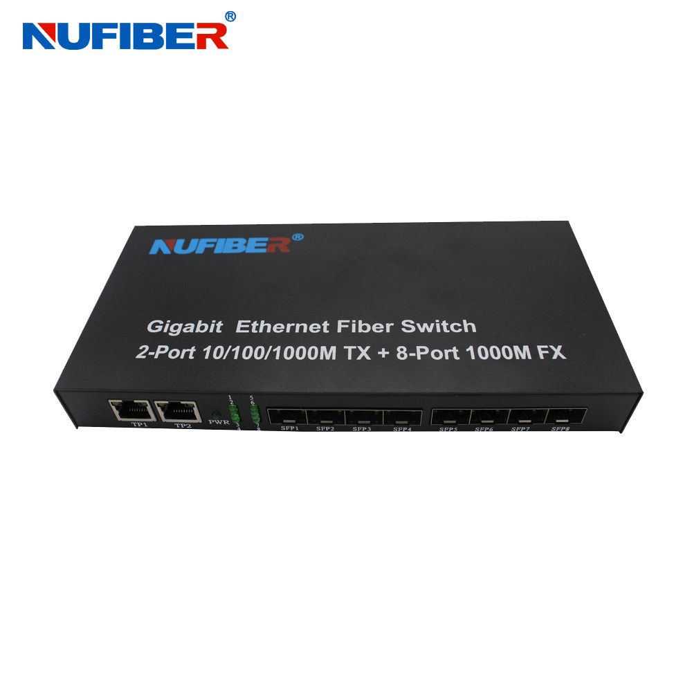 NF-A8002F 8sfp port+2rj45 port optic fiber switch ethernet network switch SFP switch