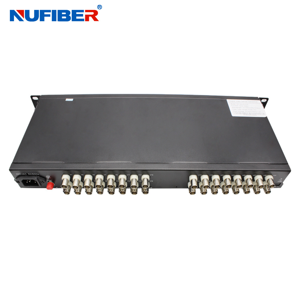 16 channel video for CCTV Camera system Digital video optical Fiber Media Converter