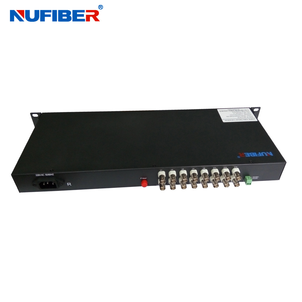 16 channel video for CCTV Camera system Digital video optical Fiber Media Converter