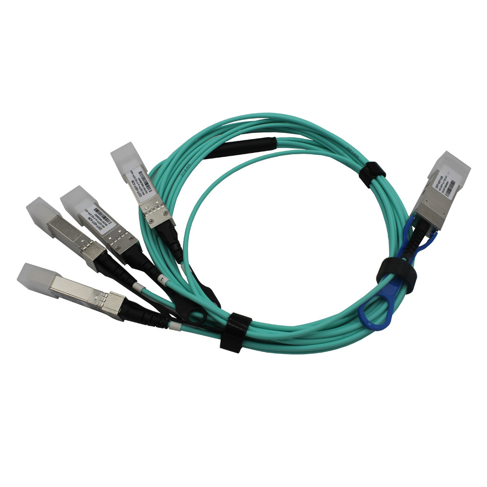 AOC 1M 40G to  4*10G cable QSFP+ Active Optical Cable Compatible with HP/TP-Link/Juniper